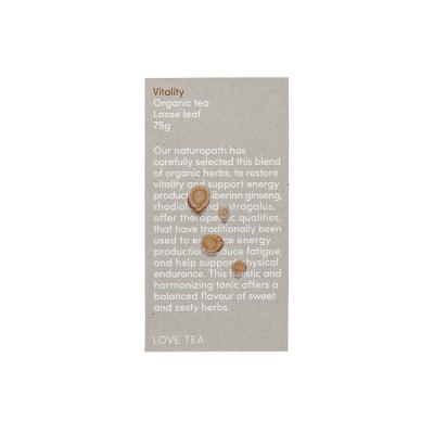 Love Tea Organic Vitality Tea Loose Leaf 75g